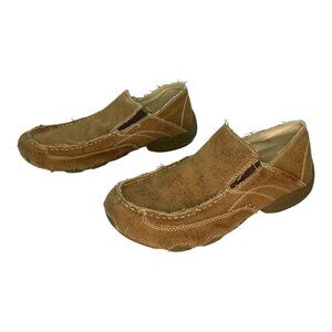 Roper Driving Moc Tan Fabric With Fabric Wrapped Sole Men's‎ Size 8.5